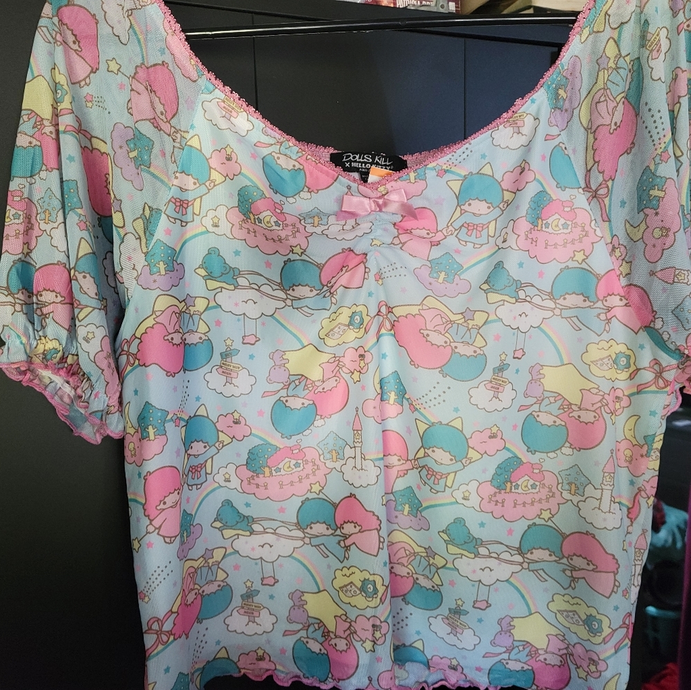 Little Twin Stars crop top